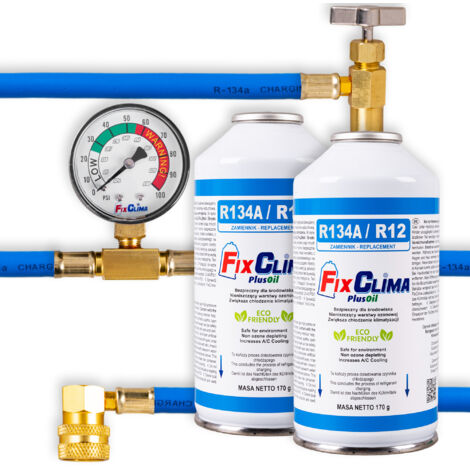 KIT DE LLENADO DE AIRE ACONDICIONADO REFRIGERANTE R134A 2X GAS