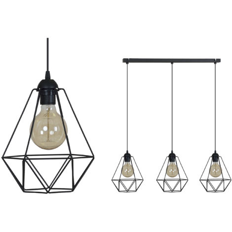 LÁMPARA DE TECHO COLGANTE DIAMOND LOFT EDISON INDUSTRIES