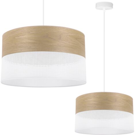 LÁMPARA COLGANTE INDIVIDUAL, PANTALLA DE CHAPA DE ROBLE DORADO, 30 CM (1/5)
