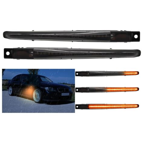 Luces de posición LED intermitentes para BMW M5 F10, negras, fluidas - 2 unidades (1/5)