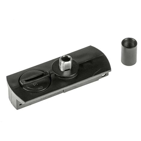 Adaptador de carril para lámparas colgantes MONOFÁSICAS, color negro