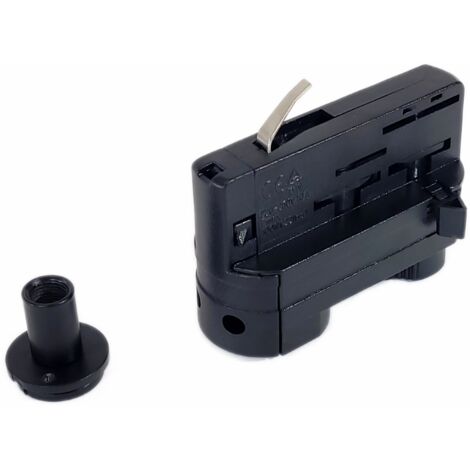 Adaptador de carril para lámparas colgantes TRIFÁSICO negro