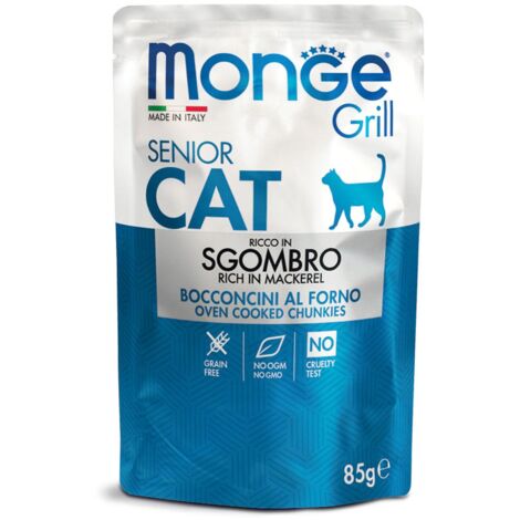 Caballa Monge Cat Grill Senior en sobre de 85 g