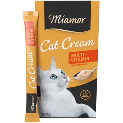 Miamor Crema para gatos Golosinas saludables - Multivitamínico 6x15 g 90 g