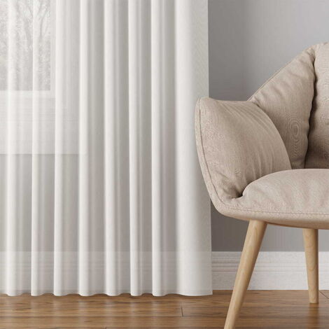 Cortina Bloqueadora De Luz Lifejoy - Color Blanco Gris - OJALES Metálicos - 180cm X 230cm - Panel Termoaislante