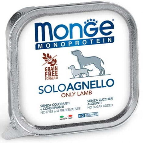 Monoproteína Solo Cordero Monge Dog 150 g