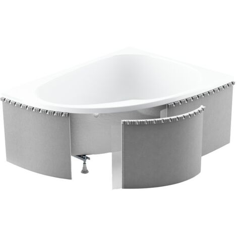 Carcasa de poliestireno para bañeras de esquina semicirculares