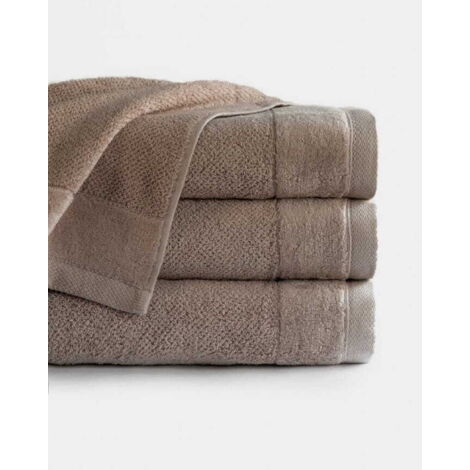 Toalla Vito 30x50 Beige Taupe 550g 100% Algodón