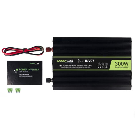 INVERSOR GREEN CELL INV07 12V-230V 300W/600W