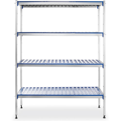 Estantería de almacenamiento calada para alimentos, ancho 128 cm, alto 168,5 cm - Hendi 812273 (1/4)