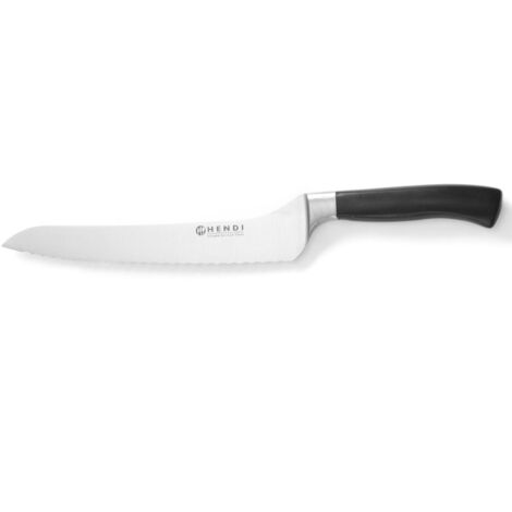 Cuchillo de pan curvo profesional, forjado, de acero Profi Line, 215 mm - Hendi 844281 (1/2)