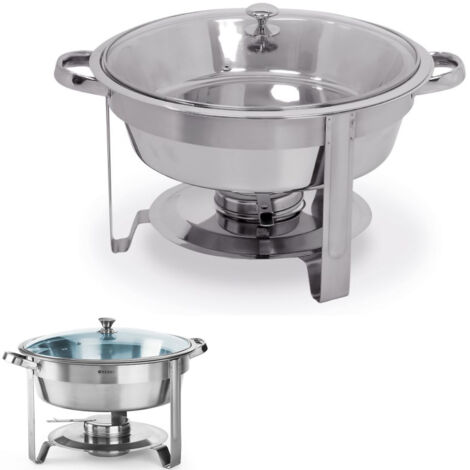 Calentador de alimentos redondo de acero para pasta, diámetro 345 mm, 3,5 l - Hendi 470619 (1/3)