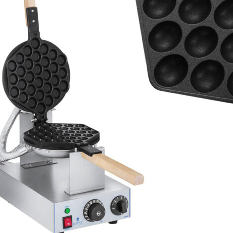 Máquina para hacer gofres de burbujas 1415W Royal Catering RCWM-1400-B