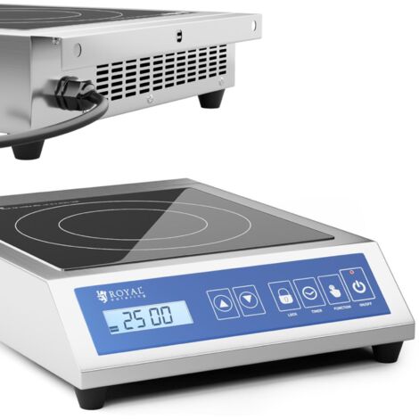 Cocina de inducción portátil, 1 zona de calentamiento, diámetro 28 cm, LCD, 3500 W (1/4)