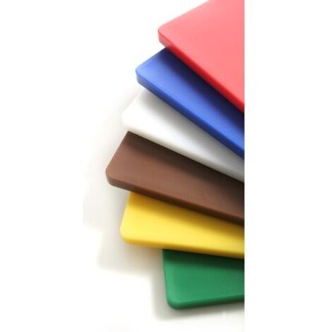Tabla de cortar Hendi HACCP - blanca, 450x300x12,7 mm, para productos lácteos
