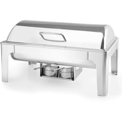 Calentador de alimentos para pasta de vela, acero pulido, GN 1/1 (1/2)
