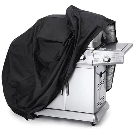 Funda impermeable para barbacoa/bicicleta/muebles de jardín XXL 190x71x117cm - Negra (1/5)