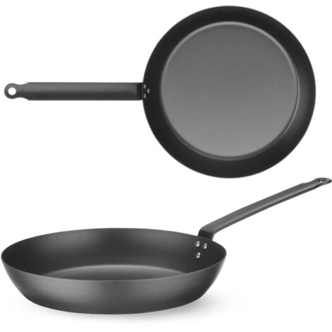 Sartén para todo tipo de cocinas, fabricada en acero al carbono, diámetro 244 mm (1/5)