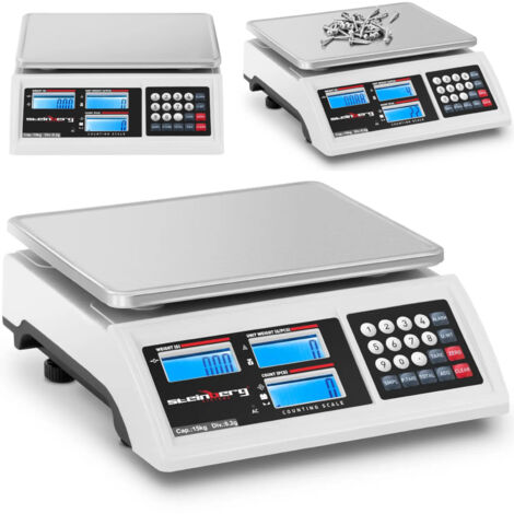 Báscula comercial contadora LCD RS232 15000 g / 0,2 g (1/5)