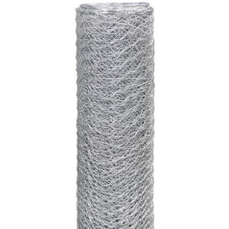 MALLA HEXAGONAL GALVANIZADA, 100 CM x 10 MB, MALLA DE 25 MM, ALAMBRE DE 0,8 MM - 10 MB - SB 29401631