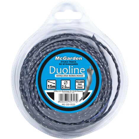 Hilo trenzado reforzado Duoline para desbrozadora, 3,0 mm x 15 - MG-200-0530