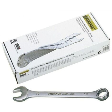 Proxxon Juego de llaves combinadas 21 piezas cromo 6-32 mm (1/2)