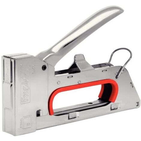 Rapid Modelo ergonómico Grapadora Plateada Oficina