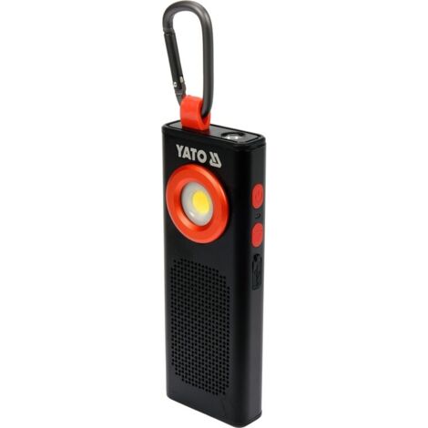 Yato Lámpara de trabajo LED negra y roja 500 lúmenes (1/5)