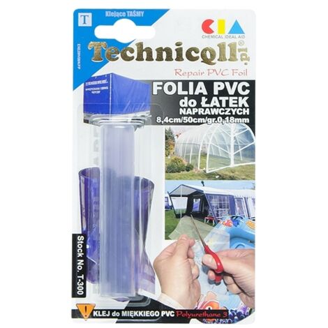 PELÍCULA DE PVC PARA PARCHES DE REPARACIÓN 8,4 CM/50 CM - TQ T-300