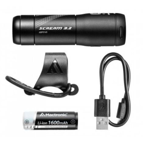 LÁMPARA DELANTERA DE BICICLETA RECARGABLE SCREAM 3.2 600LM - LA-ABF0165 (1/5)