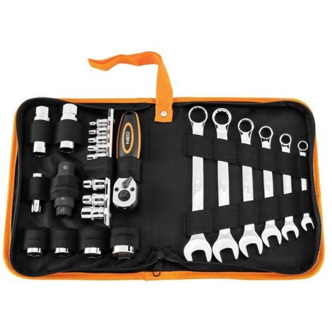 KIT DE HERRAMIENTAS PARA MOTOCICLETA 25 PIEZAS ESTUCHE BLANDO - T N10-500 (1/5)