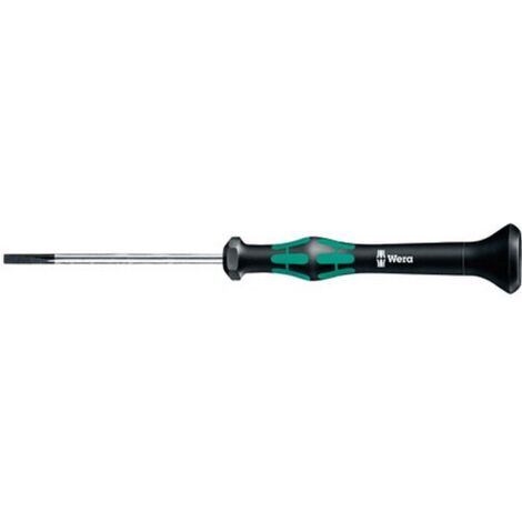 Destornillador plano Wera electrónico negro 217 mm