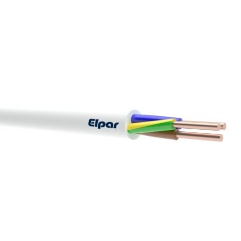 Cable YDY 3x1.5 ŻO blanco 450/750V - 100 MB - E314CE-YY009