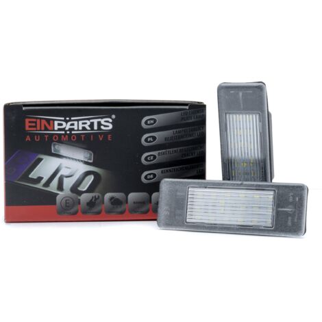 Luces LED para matrícula 6000K blanco frío 12V CANBUS para Fiat, Peugeot, Citroën y VW (1/5)