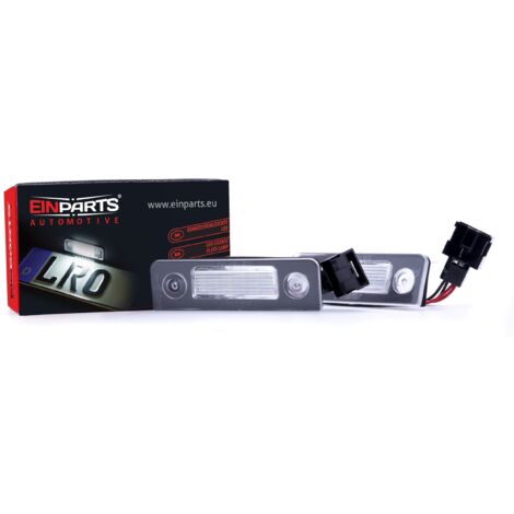 Luces LED para matrícula, 6000 K, blanco frío, 12 V, CANBUS, para Skoda Octavia II, Skoda Roomster y Skoda Praktik (1/5)