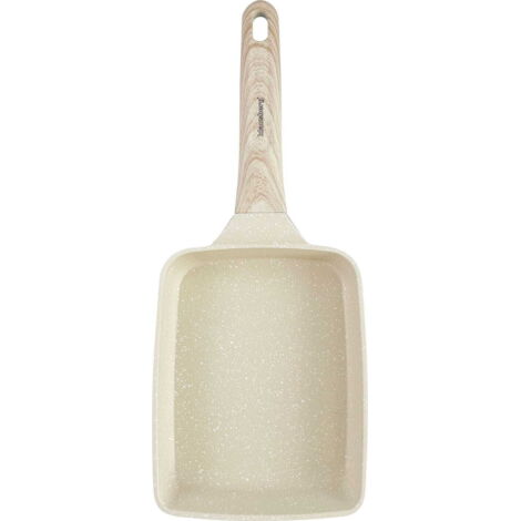 Sartén profunda rectangular tradicional marmolada 18x14cm BEIGE KLAUSBERG KB-7815 (1/5)