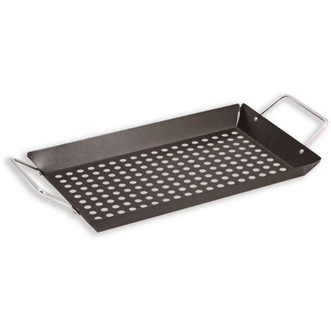 Bandeja parrilla acero inoxidable 38,5x20cm MAESTRO MR-1006