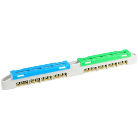 Regleta de terminales para cuadro eléctrico N+PE LZ-12 (1/2)