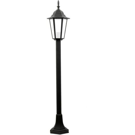 Lámpara de jardín retro Liguria 96cm E27 IP43 negra Goldlux 202185