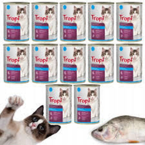Comida húmeda para gatos con pescado TROPI 415 g x 12 piezas pescado (1/3)