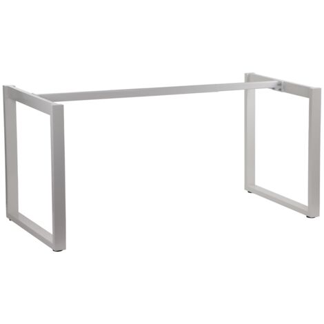 Estructura de escritorio o mesa con pata en "O" NY-131A/70 blanco