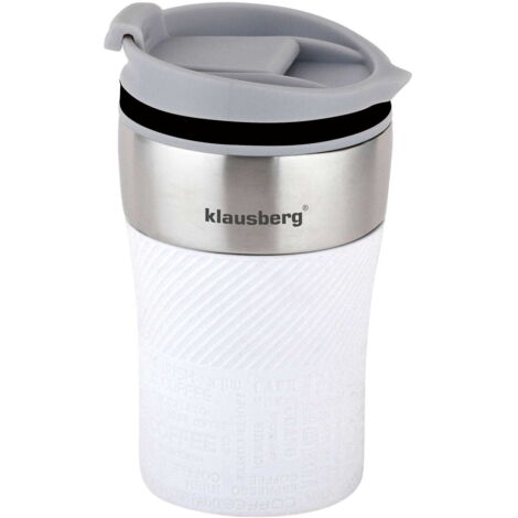 Taza térmica pequeña 280 ml KLAUSBERG blanca KB-7623 (1/5)