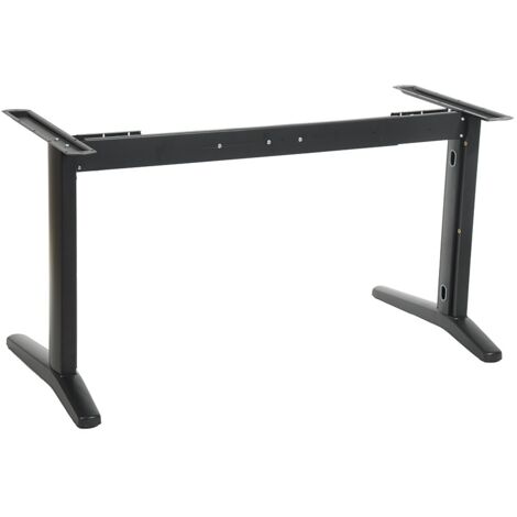 Marco de escritorio o mesa STL-01 con viga extensible - Negro (1/5)