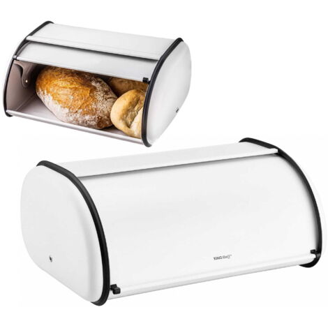Panera grande de acero 44 cm blanco mate KINGHOFF KH-1864