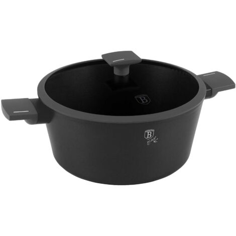 Olla de titanio con tapa 28 cm 6,1 L BERLINGER HAUS Antracita BH-8132 (1/5)