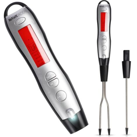 Termómetro electrónico de cocina con tenedor y temporizador de sonda para carne ACER NAVA274-041