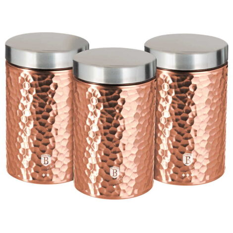 Juego de 3 recipientes de cocina BERLINGER HAUS Oro Rosa BH-6727 (1/3)