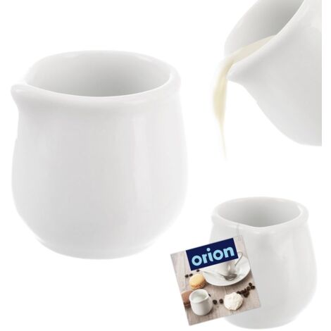 Jarra de leche de porcelana blanca, salsa, MONA, 20 ml, ORION 155310 (1/5)