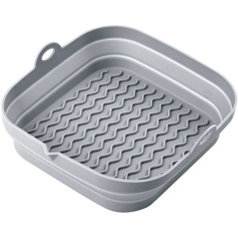 Juego de insertos de silicona para freidora, 2 piezas, cuadrados, 20 cm, plegables, KLAUSBERG KB-7790 (1/5)