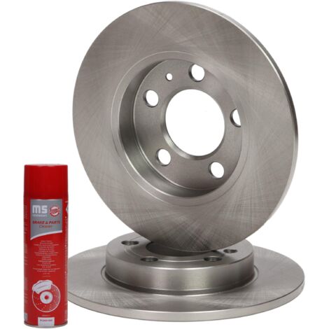 DISCO DE FRENO "MS" 2 uds. trasero IZQ. AUDI A3, TT, SKODA OCTAVIA I, VW BORA, GOLF IV 1.4-3.2 12.96-12 (1/4)